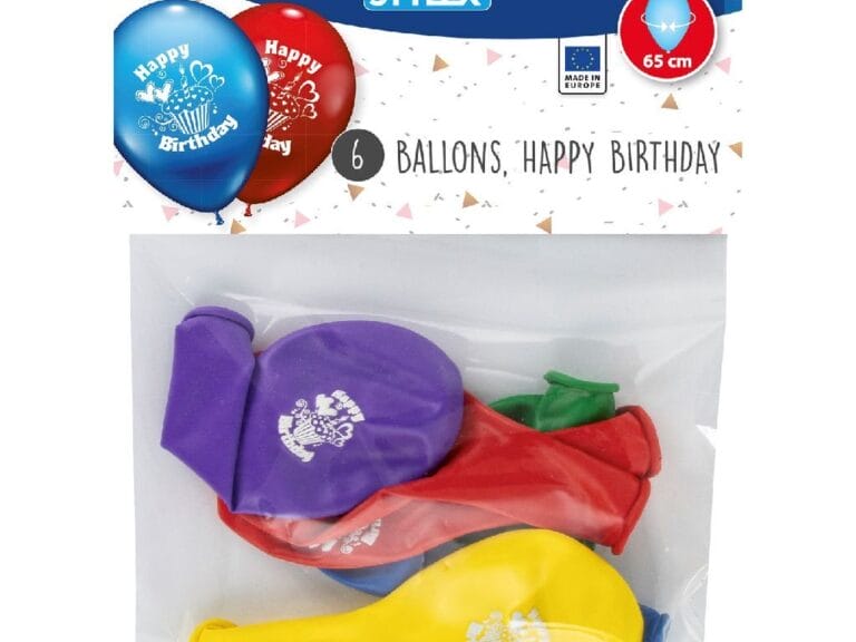 Stylex Happy Birthday Ballonnen 6 Stuks