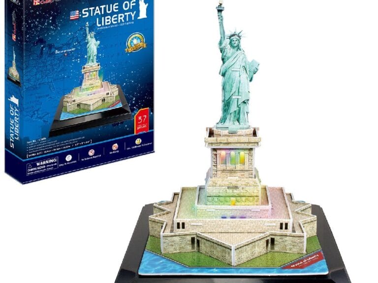 Cubic Fun 3D Puzzel Statue of Liberty + LED Verlichting 37 Stukjes