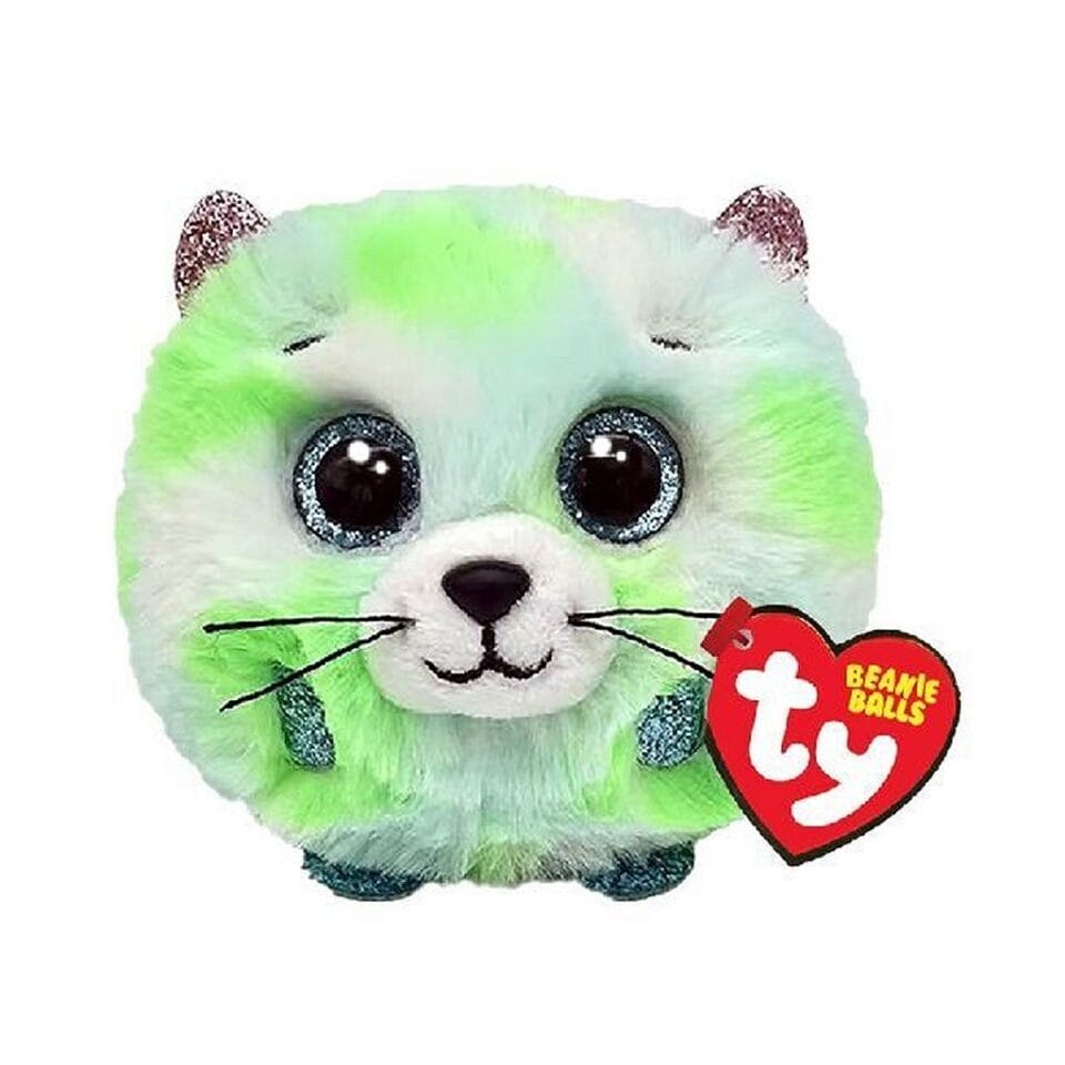 TY Beanie Balls Knuffel Kat Evie 10 cm