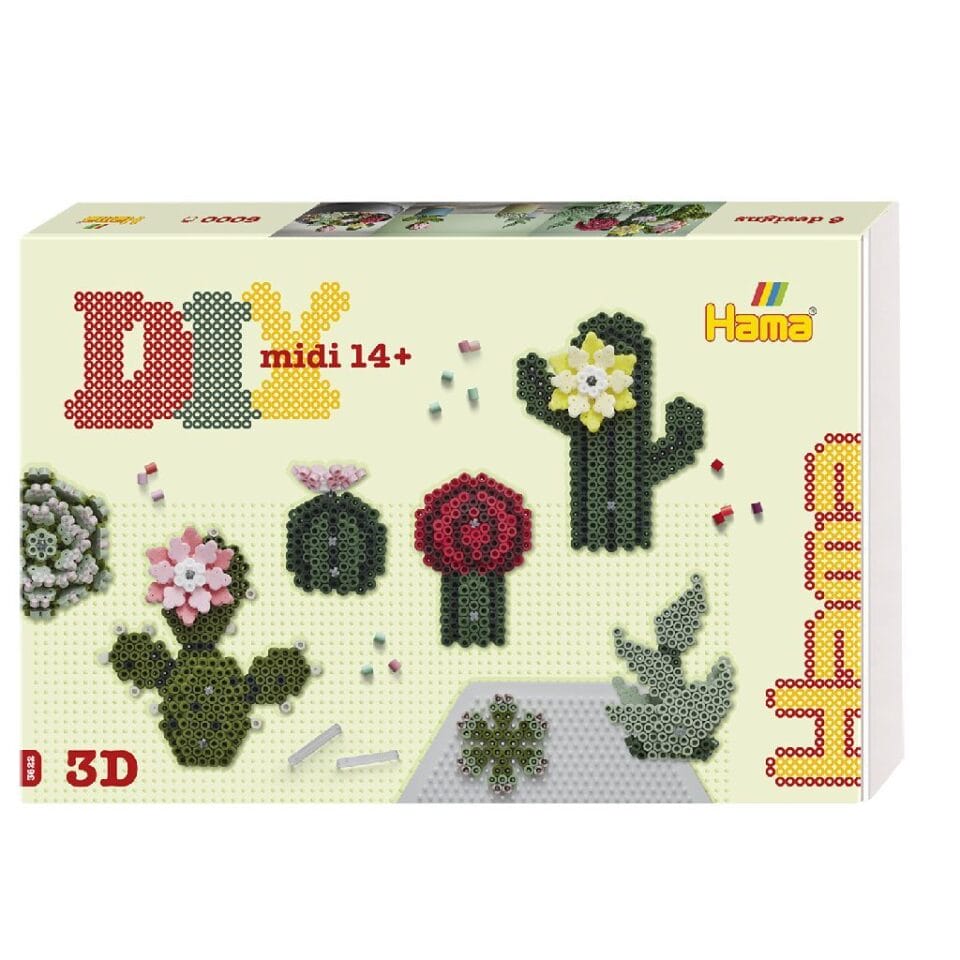 Hama Strijkkralen DIY Midi 3D Art Succulents 6000 Stuks