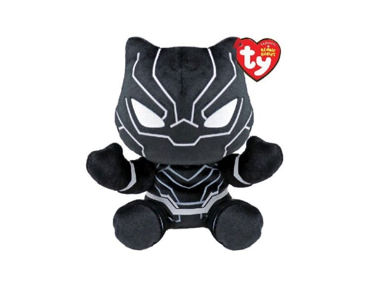 TY Beanie Babies Marvel Knuffel Black Panther 15 cm