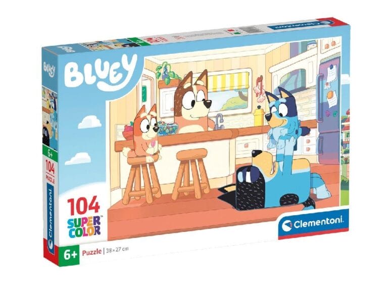 Clementoni Supercolor Puzzel Bluey 104 Stukjes