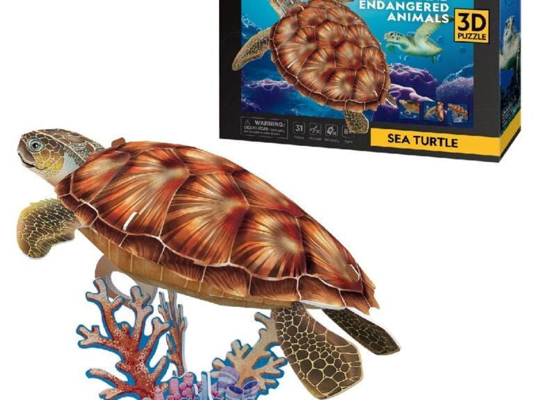 Cubic Fun National Geographic 3D Puzzel Zeeschildpad 31 Stukjes