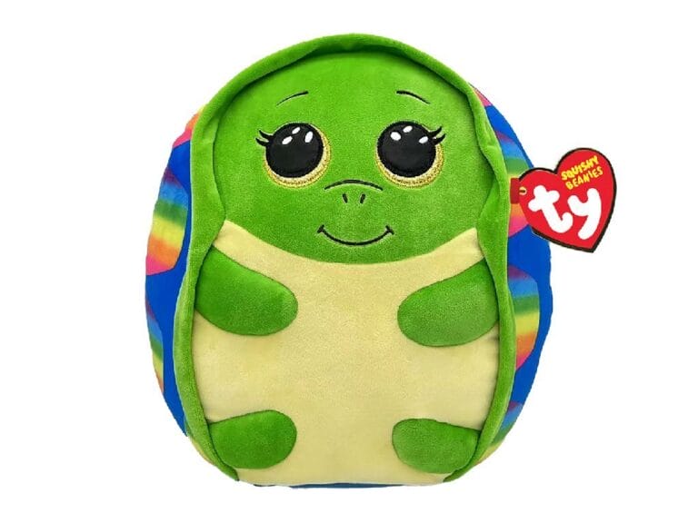 TY Squishy Beanies Knuffelkussen Schildpad Shruggie 20 cm