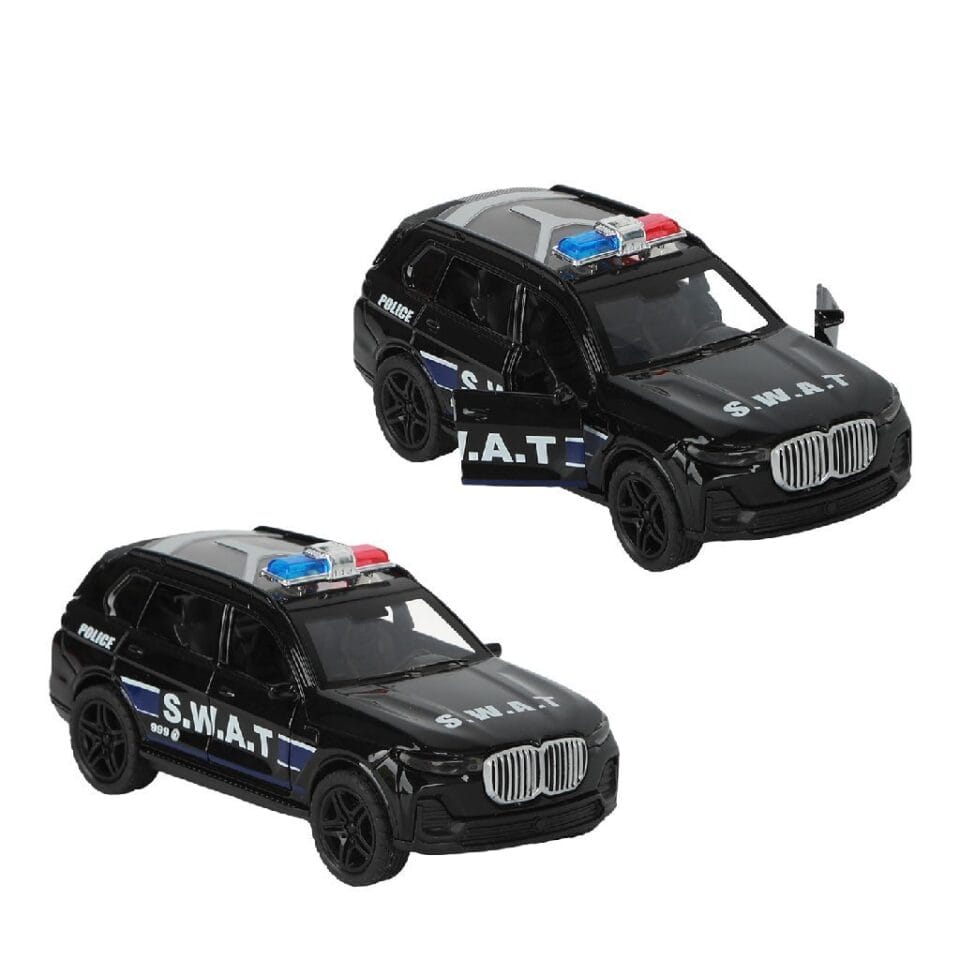 112 Pull-Back S.W.A.T. Auto 1:36 + Licht en Geluid