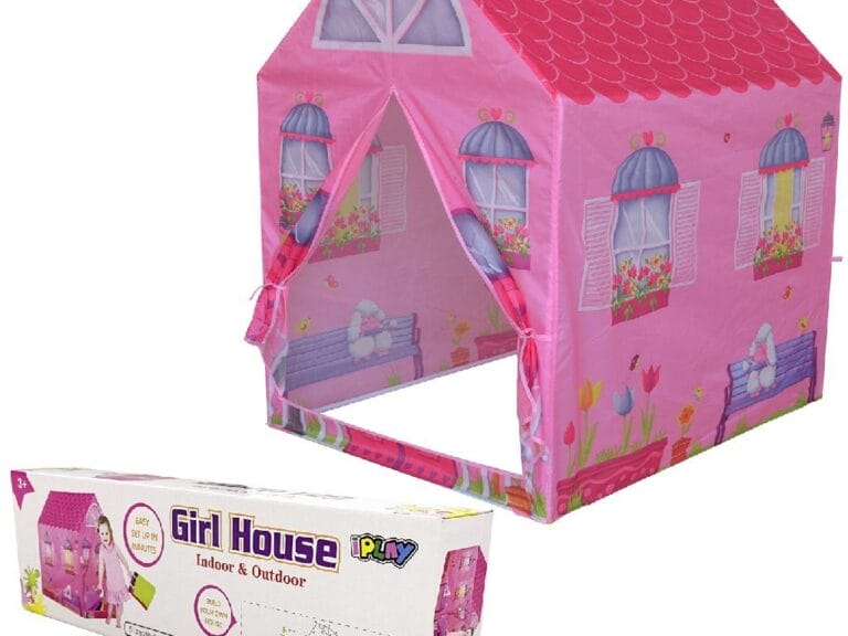 Speeltent Huis 72x95x102 cm Roze