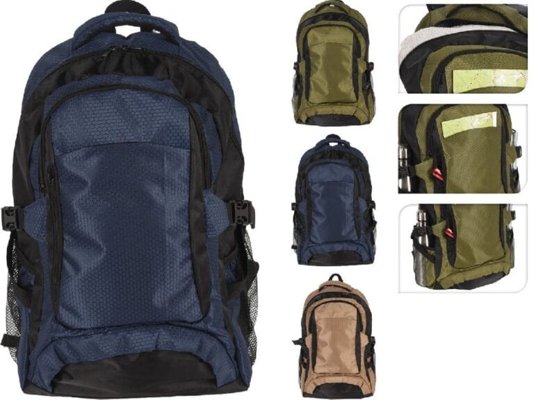 Rugzak 30L Bruin/Blauw/Groen Assorti