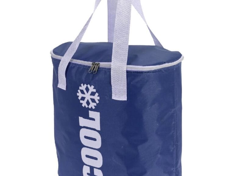 Koeltas Ovaal 24L Blauw/Wit