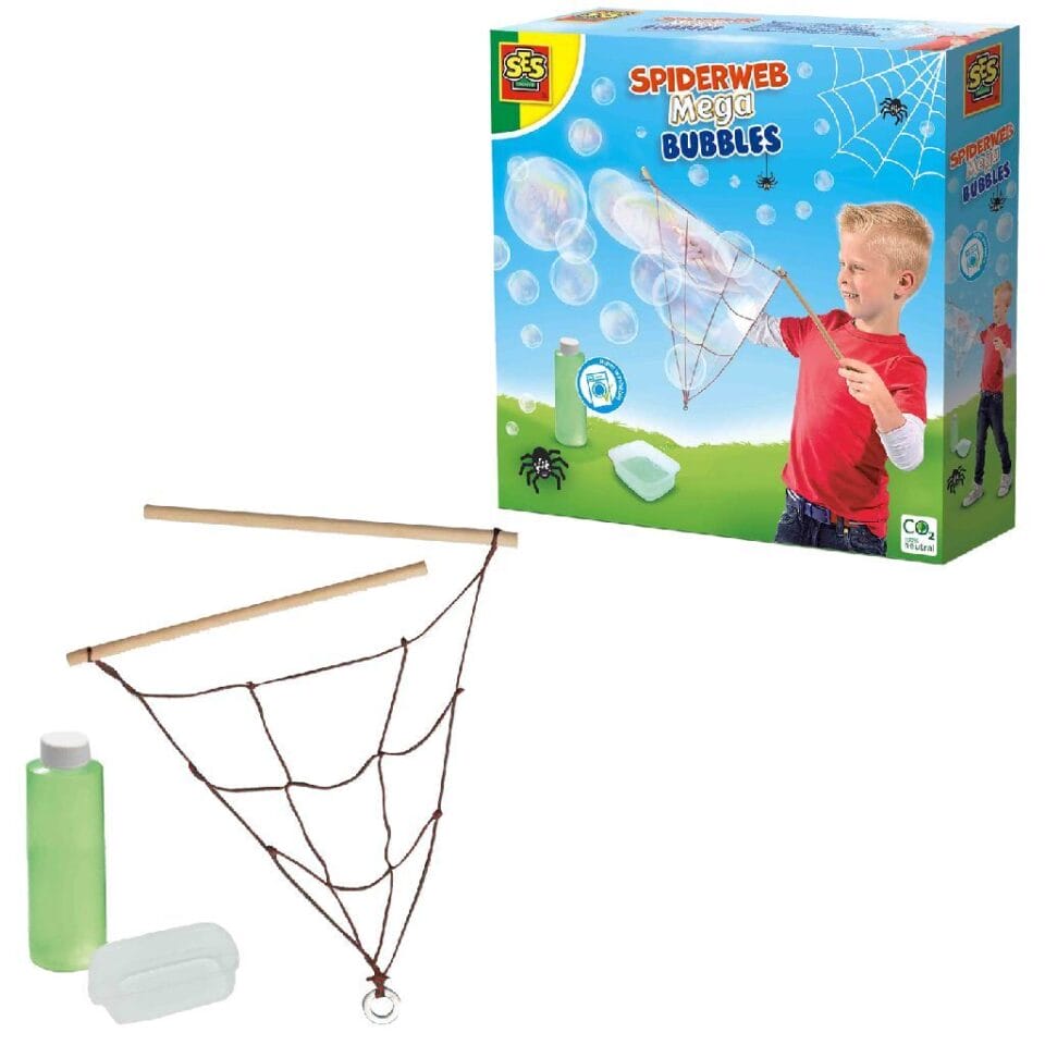 SES Creative Outdoor Spinnenweb Mega Bubbles