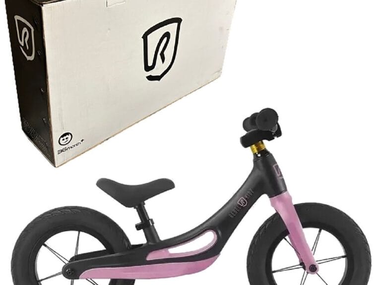 Rebel Kidz Loopfiets Zwart/Roze