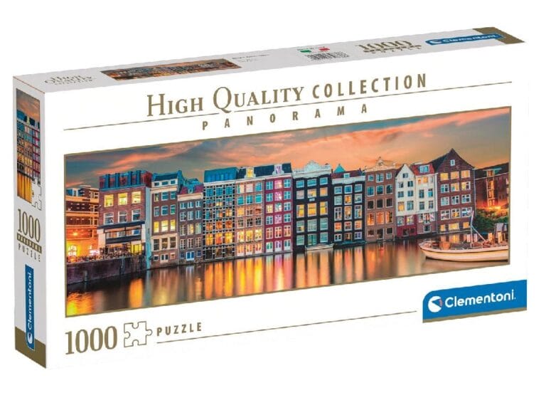 Clementoni High Quality Collection Panorama Puzzel Bright Amsterdam 1000 Stukjes