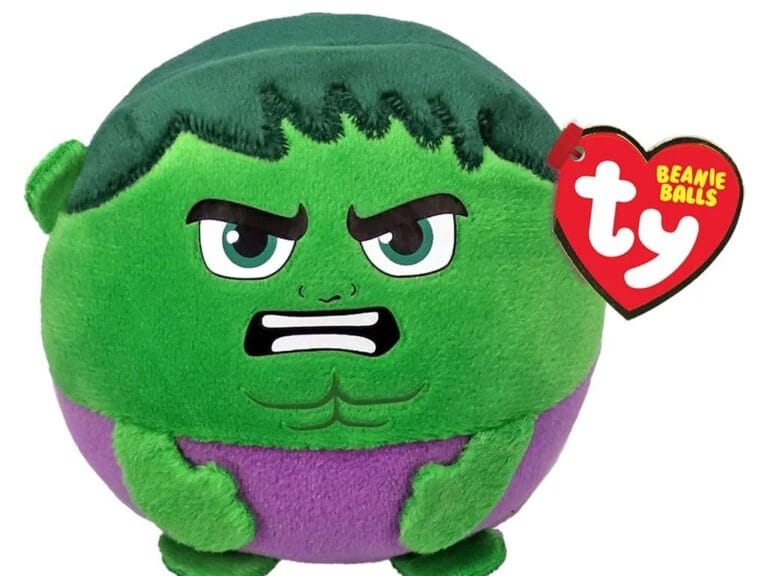 TY Beanie Balls Marvel Knuffel Hulk 10 cm