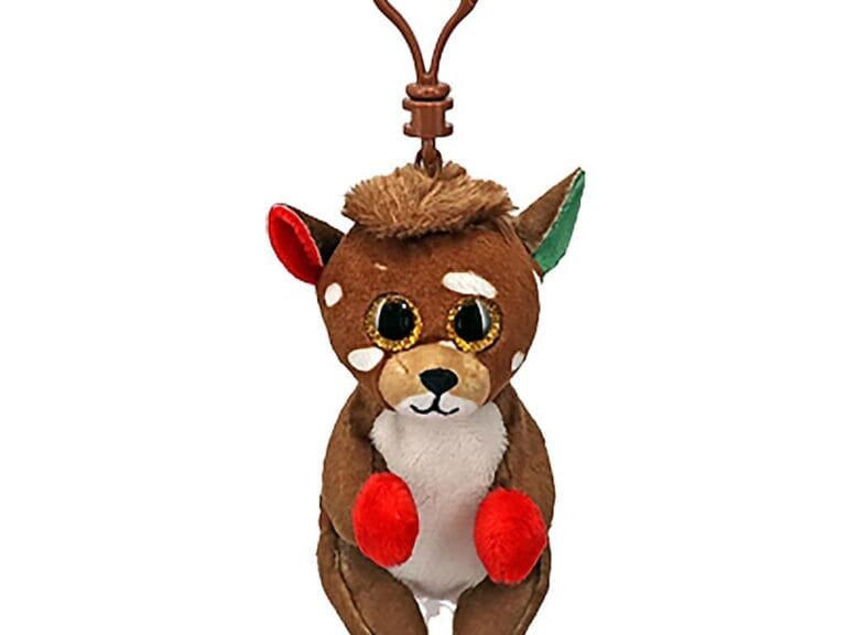 TY Beanie Boos Clip Knuffel Rendier Juno 7 cm