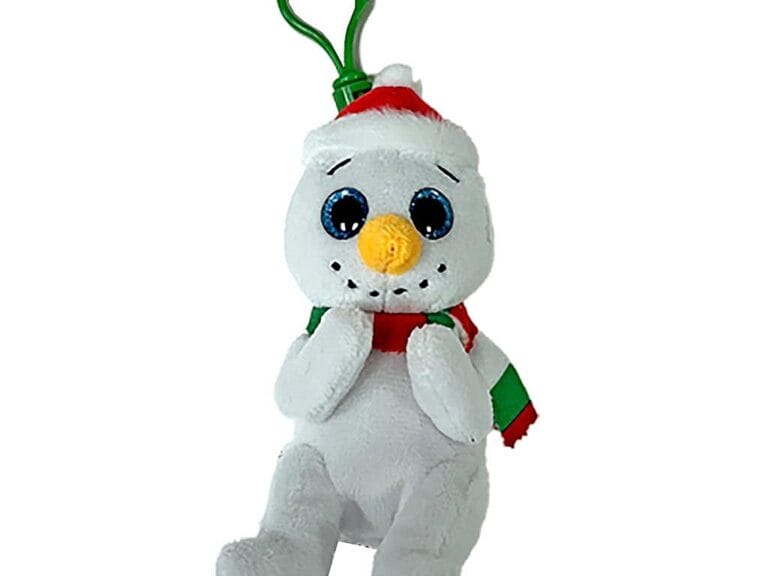 TY Beanie Boos Clip Knuffel Sneeuwman Brrrnard 7 cm