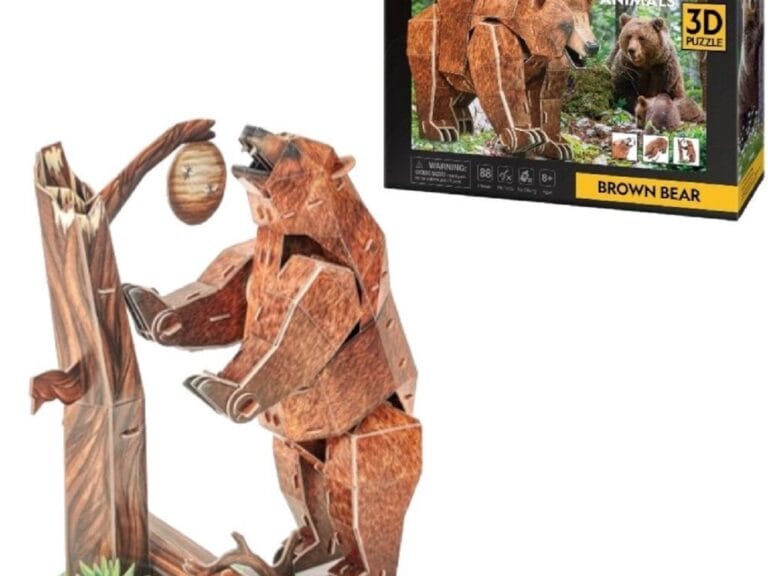 National Geographic 3D Puzzel Bruine Beer 88 Stukjes