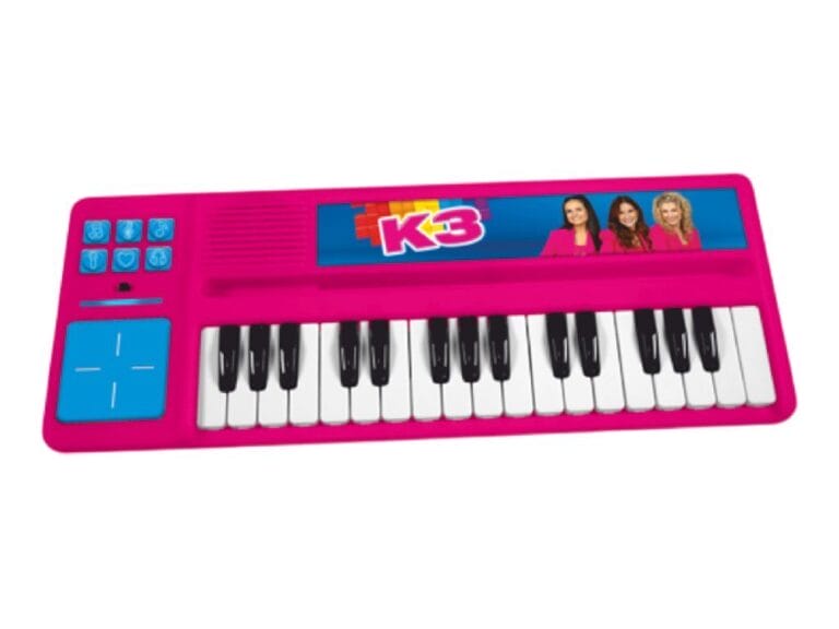 K3 Piano met Drumpad Roze/Blauw