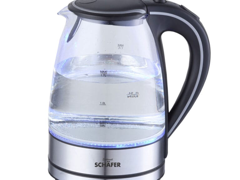 Schäfer Glazen Waterkoker 1.7L 2200W RVS/Zwart