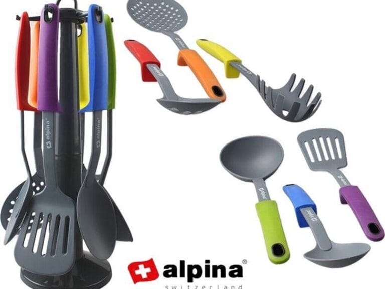 Alpina Keukengerei Kookgerei Set op Houder 7-delig