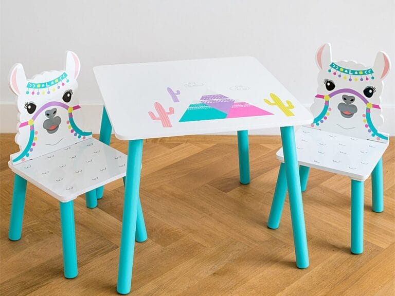 Lama Houten Tafel met 2 Stoelen