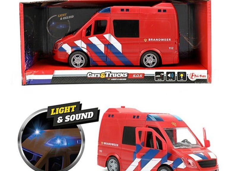 Toi-Toys Cars & Trucks Brandweerwagen + Licht + Geluid