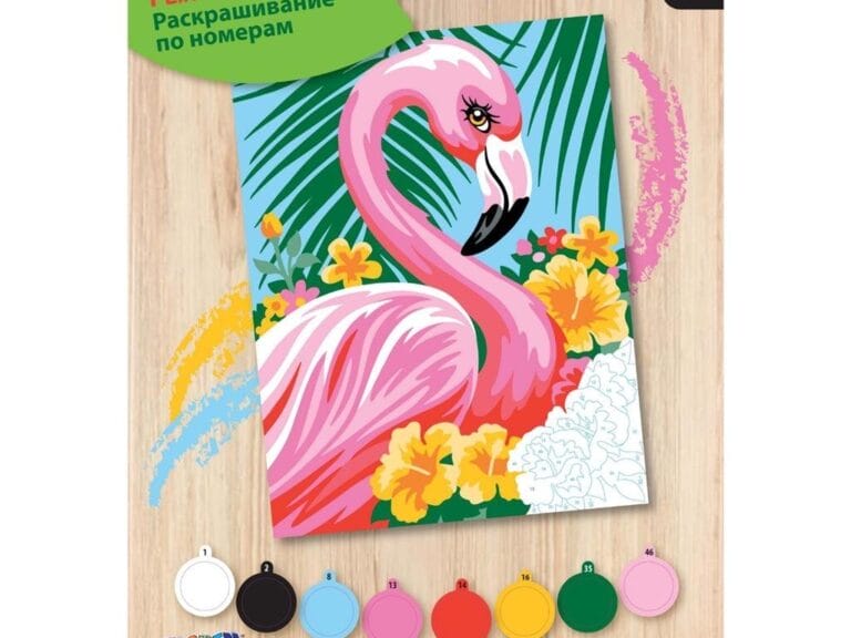 Sequin Art Schilderen op Nummer Flamingo