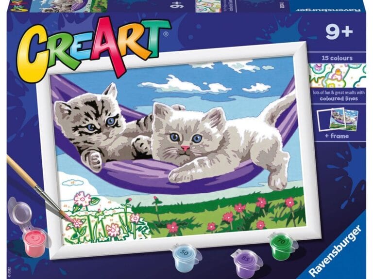 Ravensburger CreArt Schilderen op Nummer Kittens in Hangmat