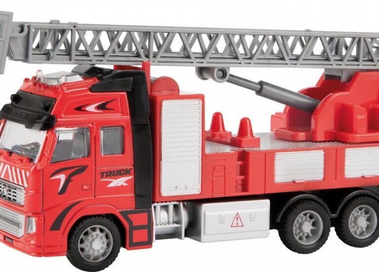 Metal Brandweerwagen 1:38 Rood 12CM