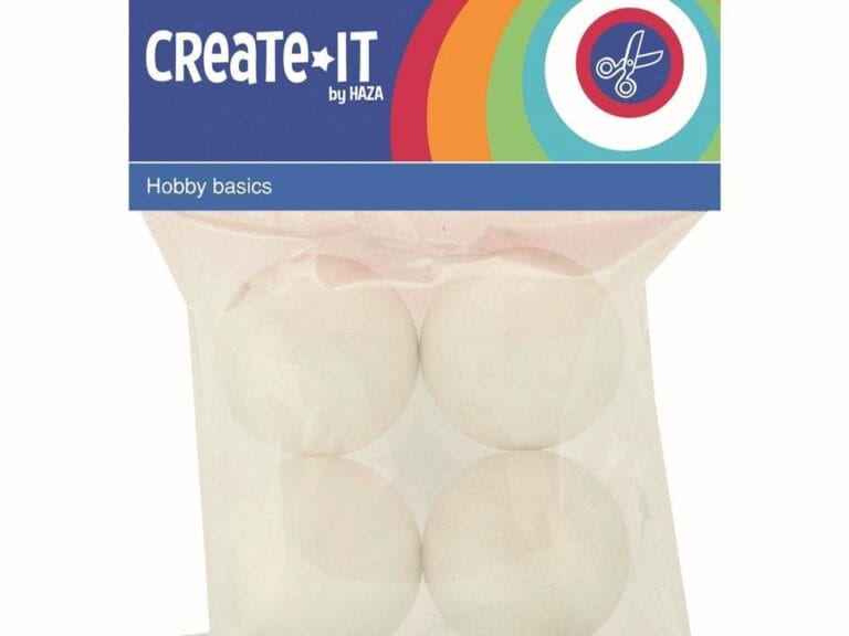 Create It Polystyreen Bollen 4.5 cm 4 Stuks