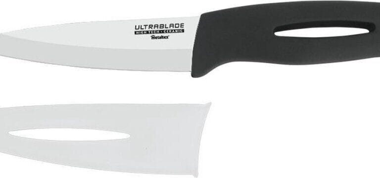 Metaltex UltraBlade Keramisch Mes Lemmet 13cm Soft Touch Ergonomische Greep Totale lengte 25