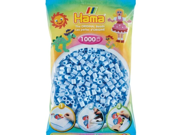 Hama Strijkkralen IJsblauw Pastel 1000 Stuks