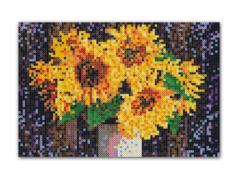 SES Creative Beedz Art Strijkkralen Zonnebloemen 30x45.5 cm 7000 Stuks