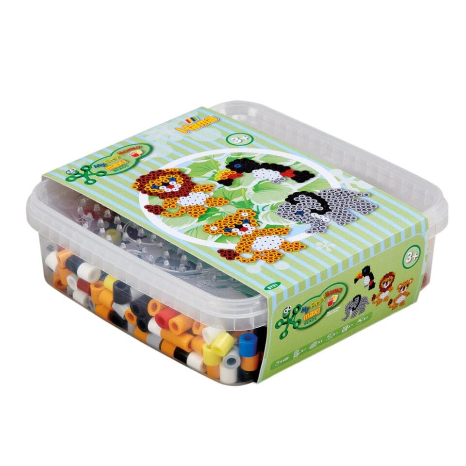 Hama Maxi Strijkkralen Jungle Dieren 600 Stuks