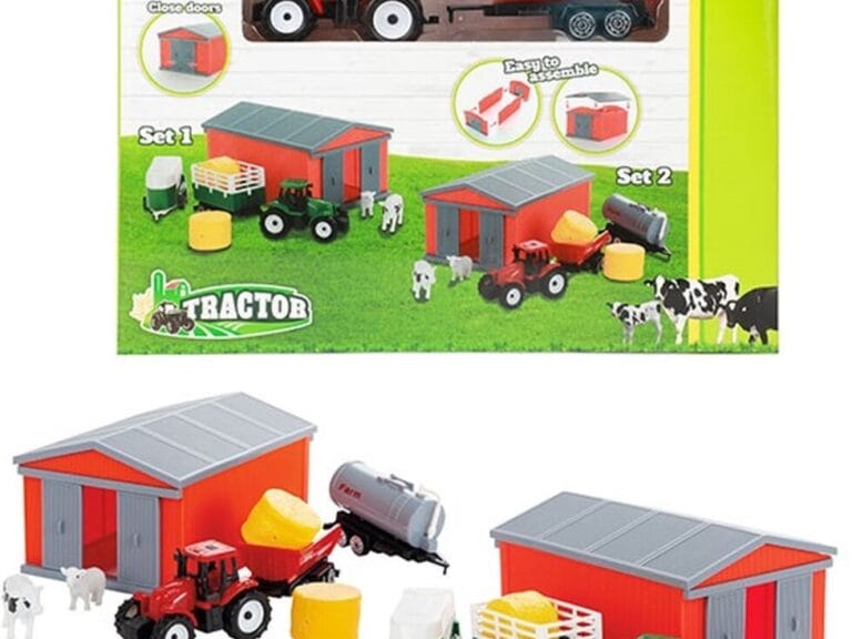 Toi Toys Tractor Set met Schuur Verschillende Uitvoeringen