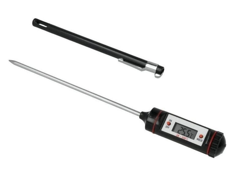 Metaltex Digitaal Kookthermometer -20/+230°C 20.5 cm RVS/Zwart