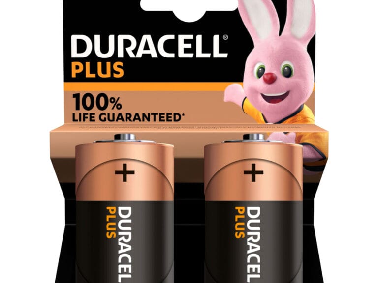 Duracell Alka Plus 100% D X2