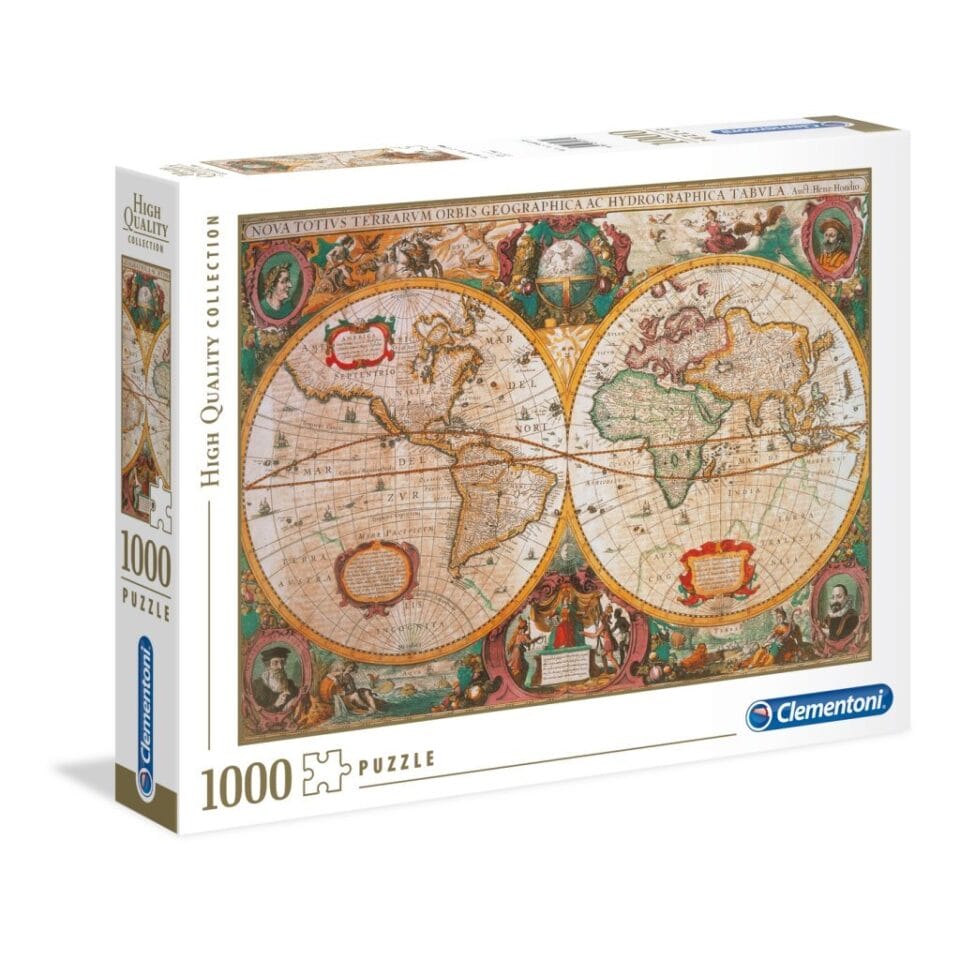 Clementoni High Quality Collection Puzzel Old Map 1000 Stukjes