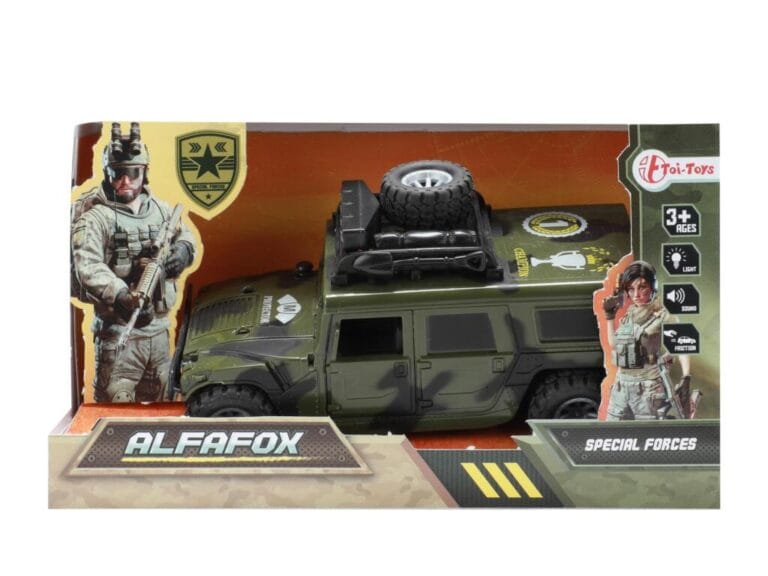 Toi-Toys Militair Voertuig + Licht en Geluid Assorti