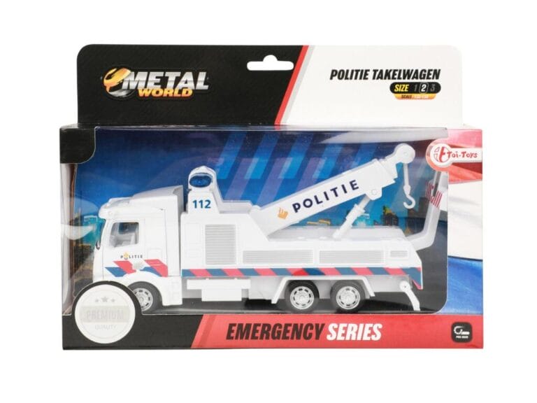Toi-Toys Politie Sleepwagen Die Cast Nederland Pull Back
