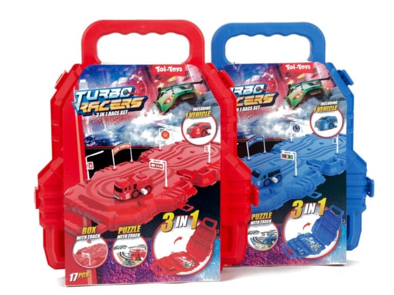 Toi-Toys Raceset in Koffer Verschillende Kleuren