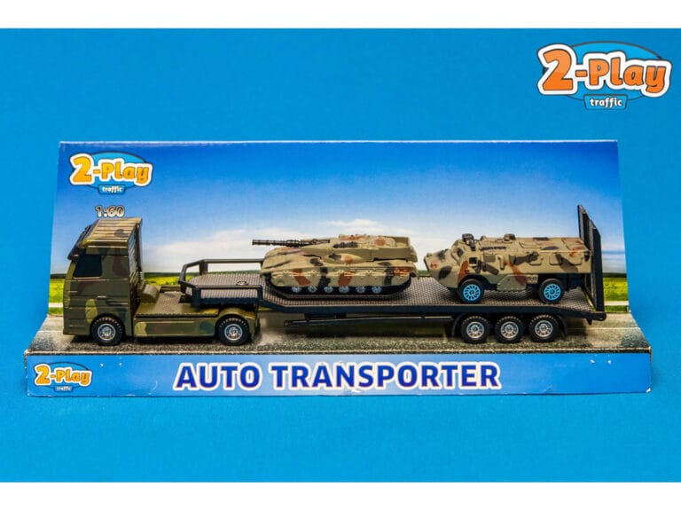 Military Transporter + 2 Tanks 1:60