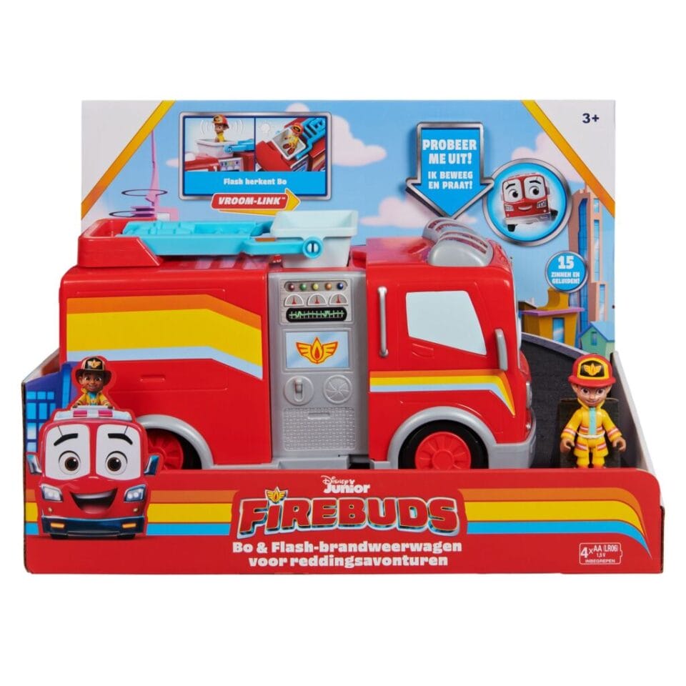 Disney Junior Firebuds Bo en Flash Brandweerwagen + Geluid
