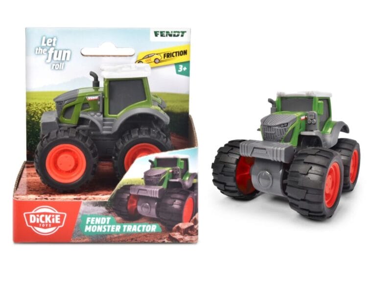 Dickie Toys Fendt Monster Tractor met Frictie 9 cm