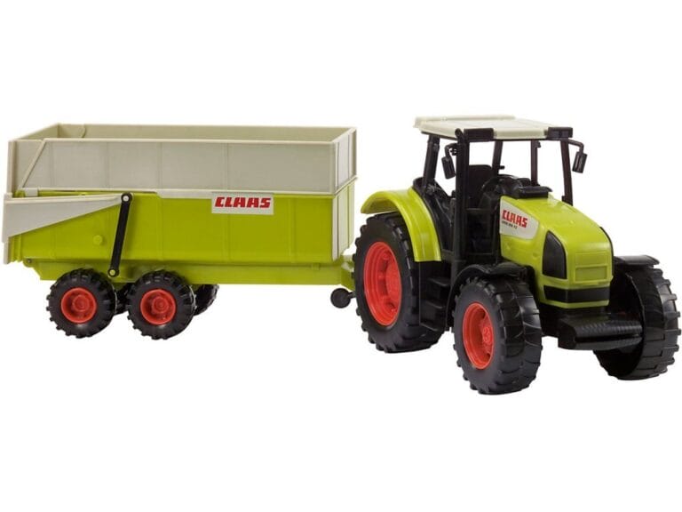 Dickie Toys Claas Ares Tractor met Aanhanger