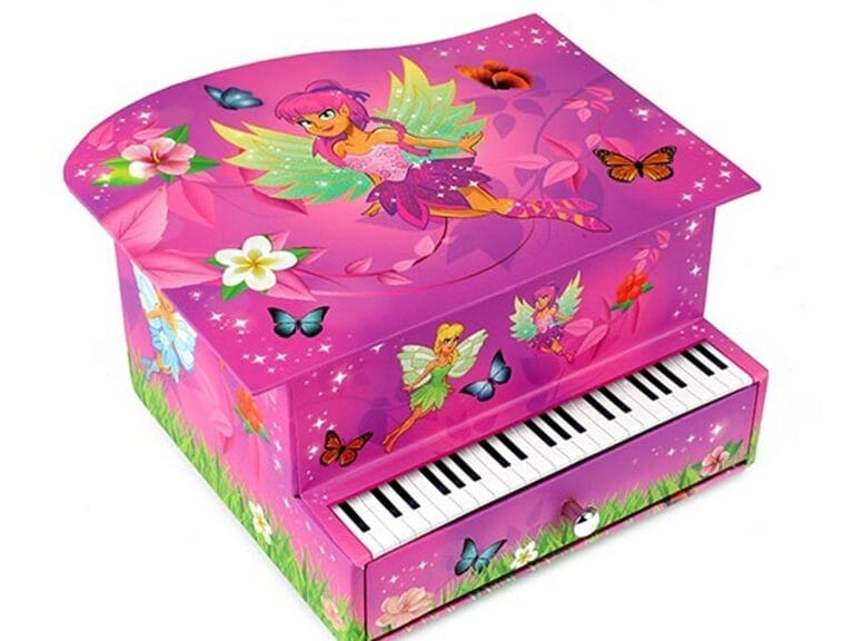 Fairies Sierraden Muziekdoosje Piano met Elfje