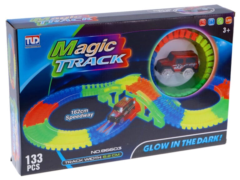 Glow In The Dark Tracks 162 cm 133-delig + Auto met Licht