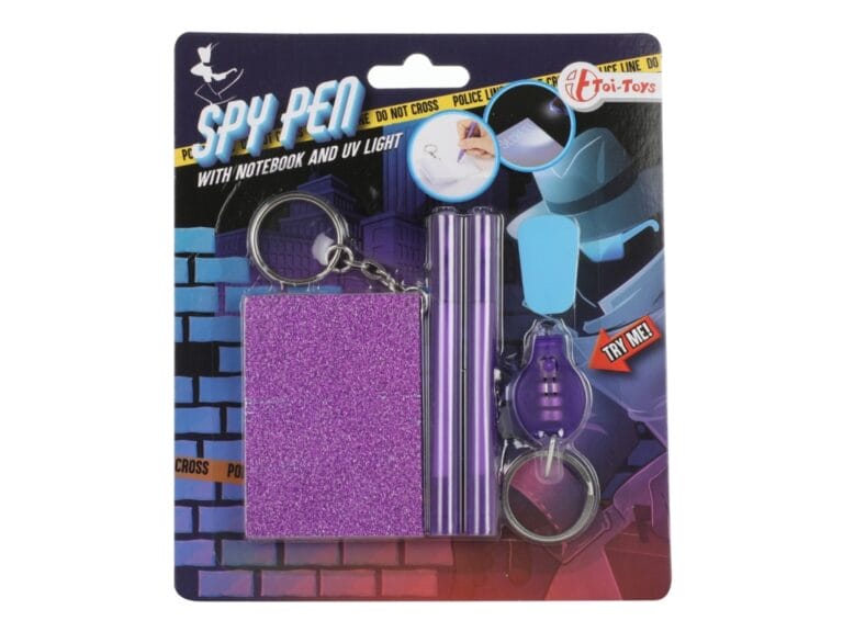 Toi-Toys Spy Pen Geheim Notitieboekje + 2 Pennen en Lampje