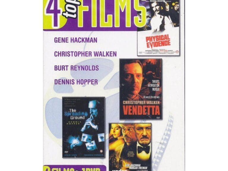 DVD 4 Top Films Physical Evidence/Vendetta/Spreadline Ground/Under Suspicion