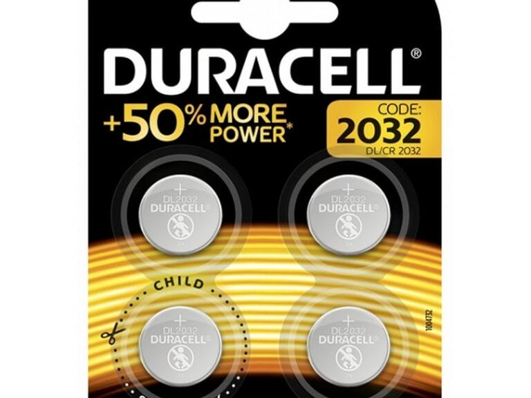 Duracell CR-2032 Lithium-Knoopcelbatterijen 3V 4 Stuks