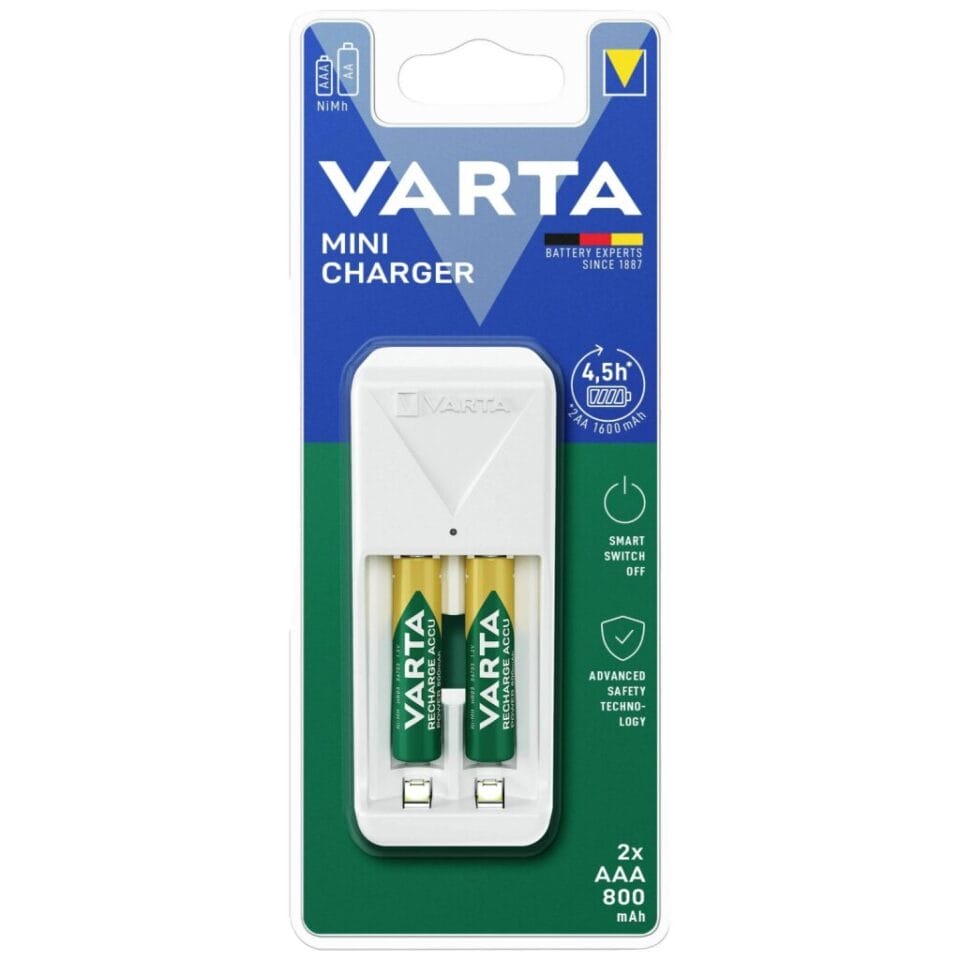 Varta Mini Lader + 2 AAA Batterijen