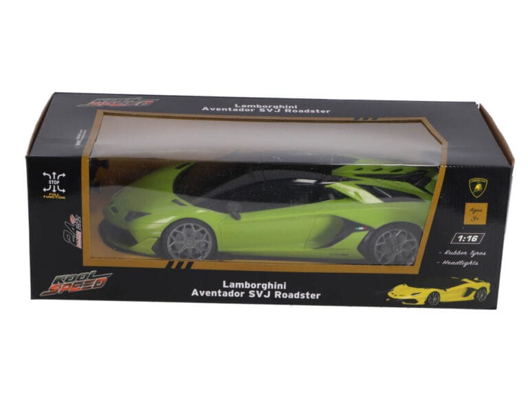 RC Lamborghini Aventador SVJ Roadster 1:16 + Licht Neon Groen